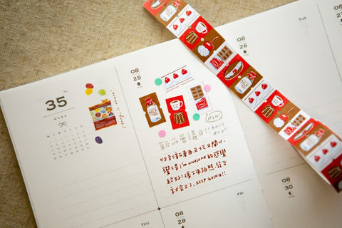 Label Sticker Roll - "Tea Time"