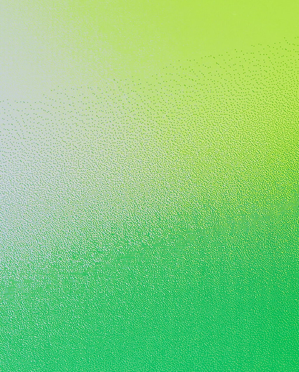 Detail of neon green bullet journal's flexible recycled leather cover