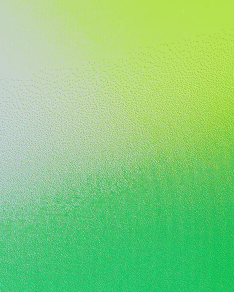 Detail of neon green bullet journal's flexible recycled leather cover