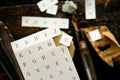 Memo Book of Letterpressed Letters (Plain)