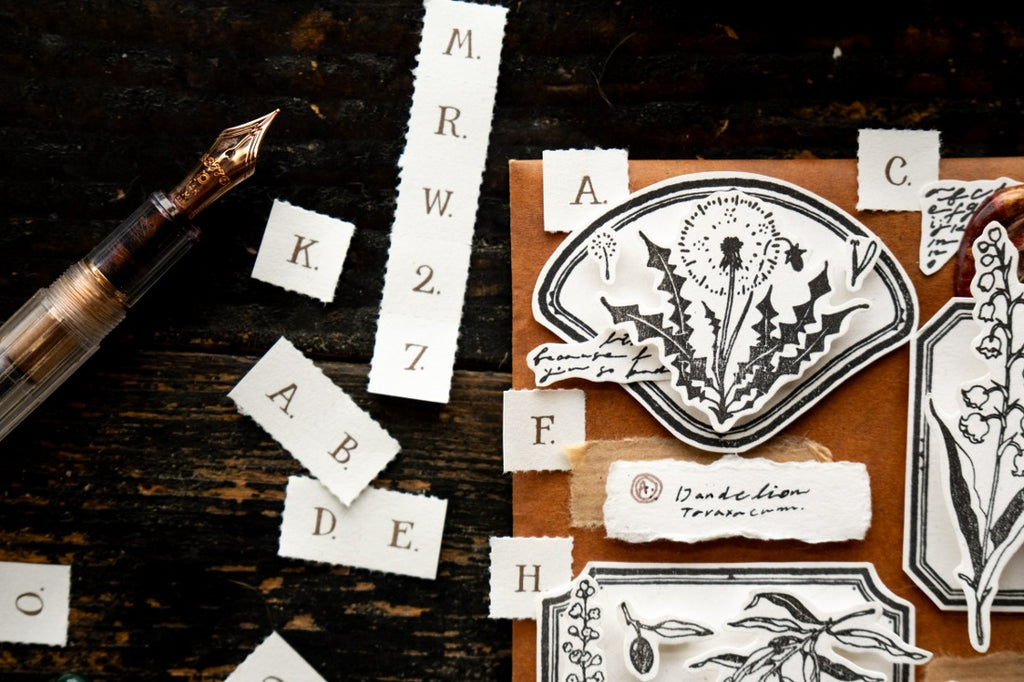 Memo Book of Letterpressed Letters (Plain)