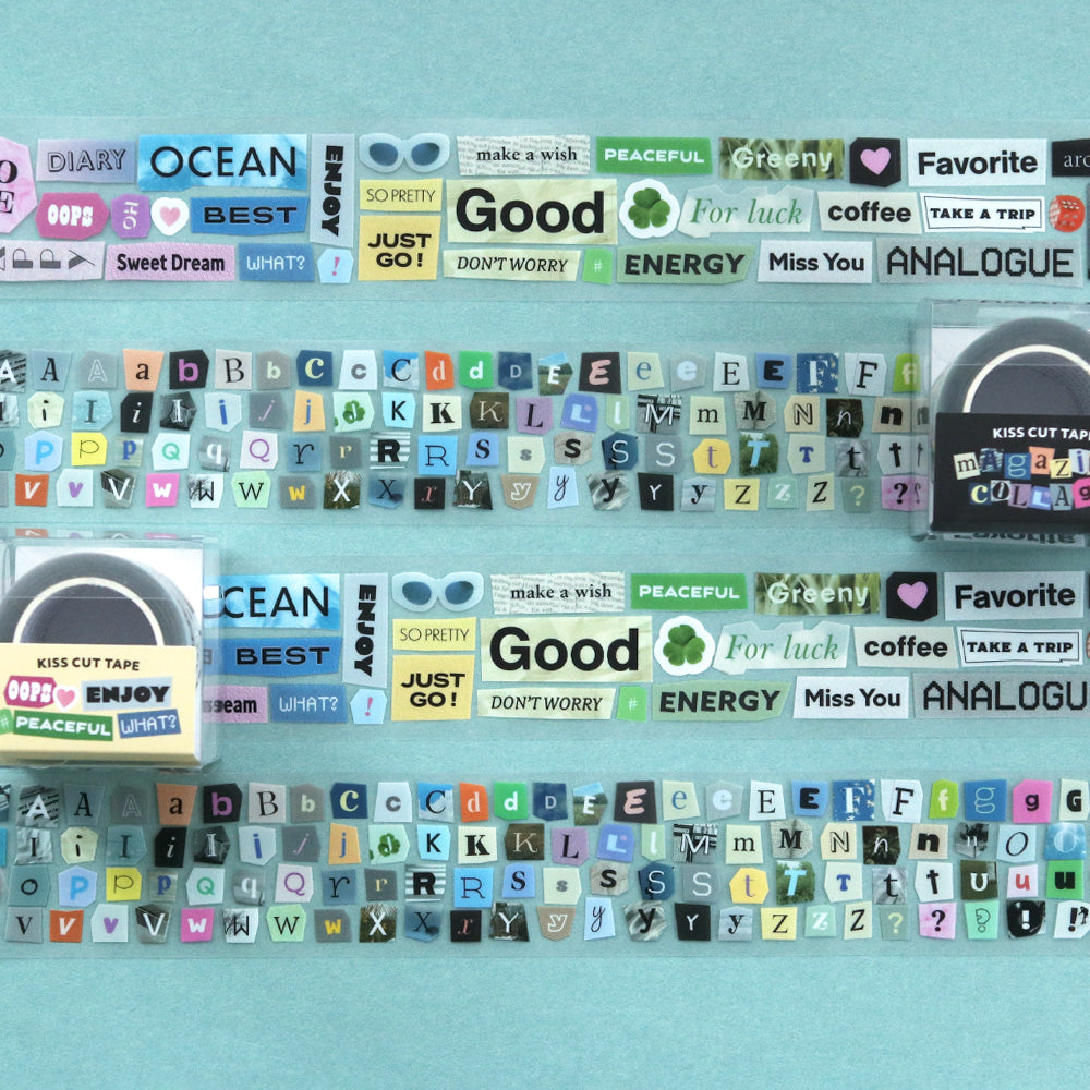 Bokstav-Klistremerker på Rull — Magasin Collage
