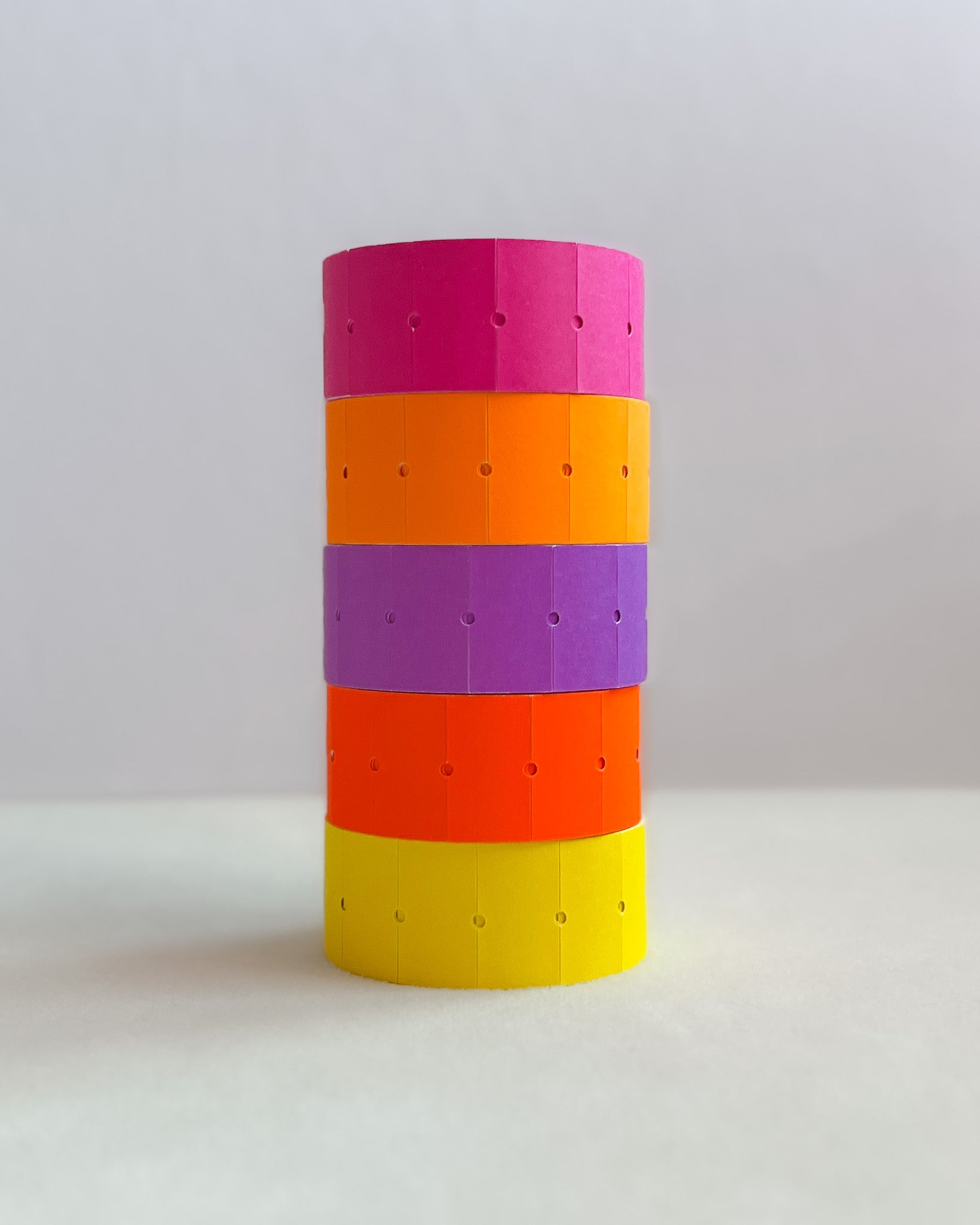 Matte Pastel & Neon Price Tag Sticker Roll