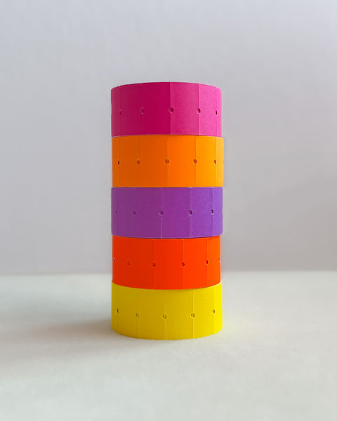 Matte Pastel & Neon Label Sticker Roll