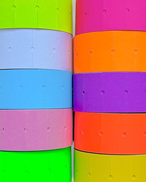 Matte Pastel & Neon Label Sticker Roll