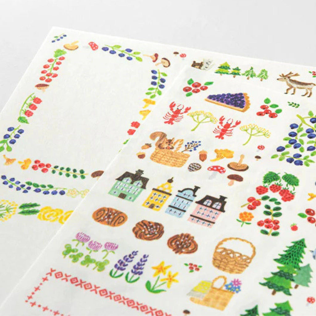 Skandinavia Washi Klistremerker
