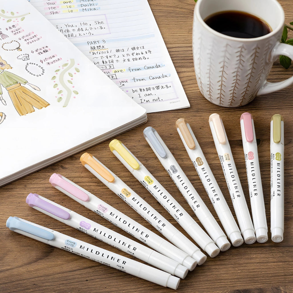 Mildliner 10-Color Set