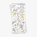 Eleganse — Gullfolie Washi Klistremerker