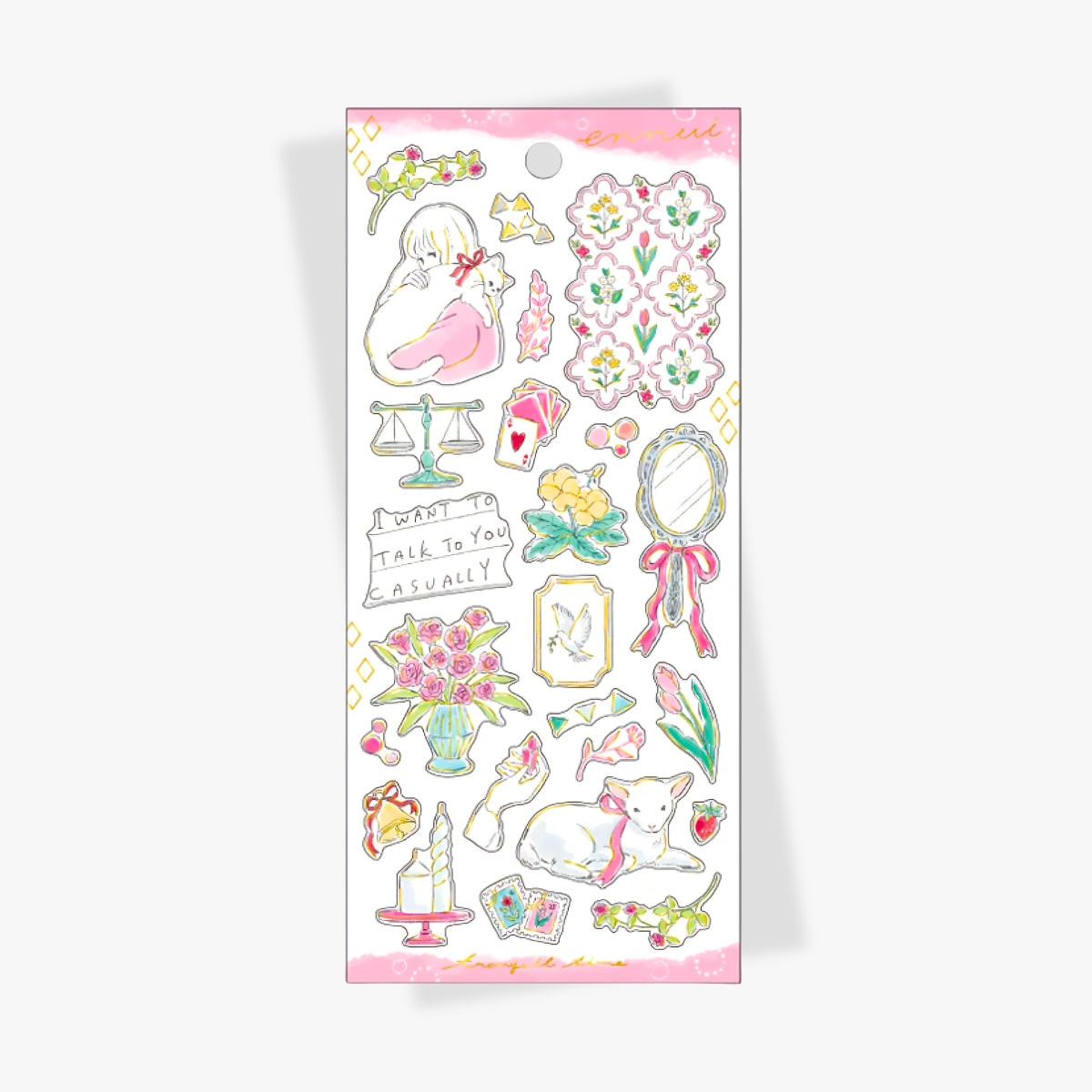 Sweetie — Gold Foil Washi Stickers