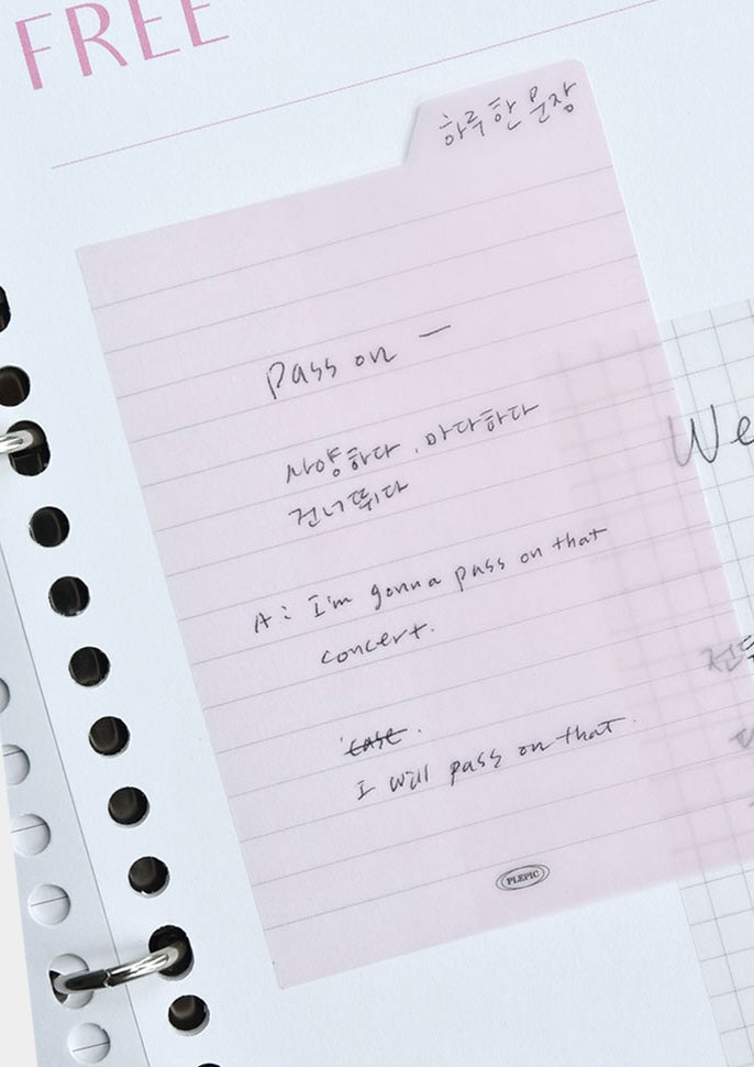 Gjennomsiktige Sticky Notes — Index