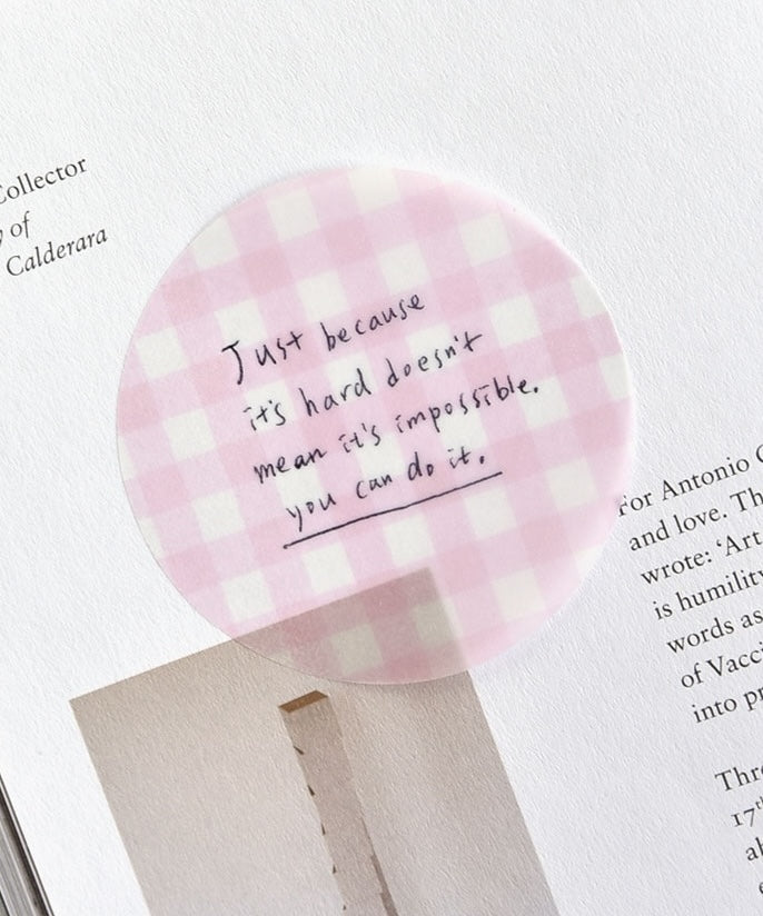 Gjennomsiktige Sticky Notes — Sirkel / Rund
