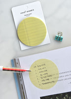 Gjennomsiktige Sticky Notes — Sirkel / Rund