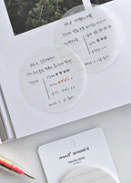 Gjennomsiktige Sticky Notes — Sirkel / Rund