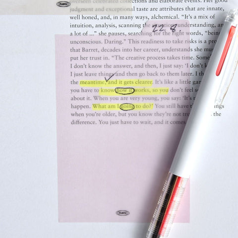 Transparent Sticky Notes — Large Index