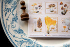 Foiled Stamp Stickers - Mushroom Recipe