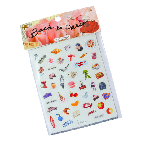 Paris Stickers by Haricot Vert featuring French-inspired imagery and Parisian aesthetic design