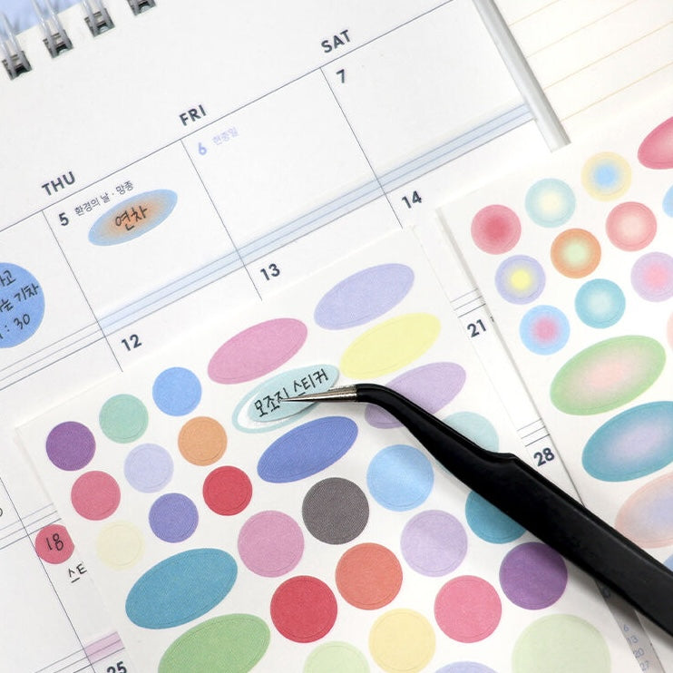 Pastel Dot Stickers