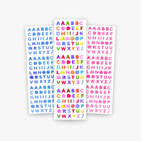 Pearlie Alphabet Stickers