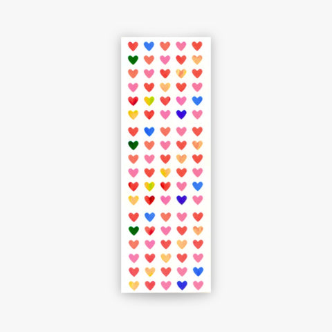 Shiny Colorful Heart Stickers