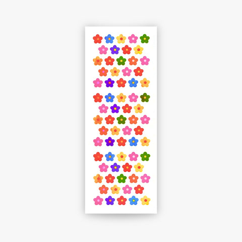 Mini Prismatic Flower Stickers