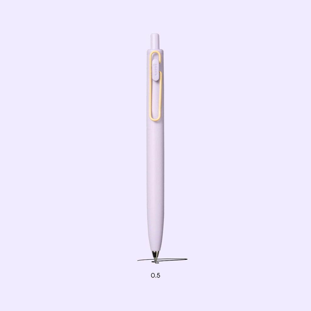 Uni-Ball One F — Lilla & Gul