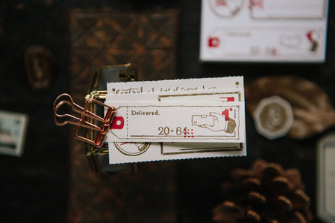 Postvesen Letterpress Merkelapper