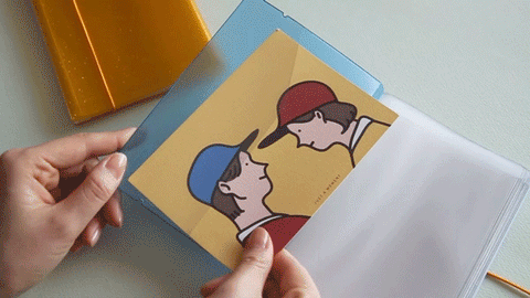 Oppbevaringsmappe Til Klistremerker — Postkort Størrelse