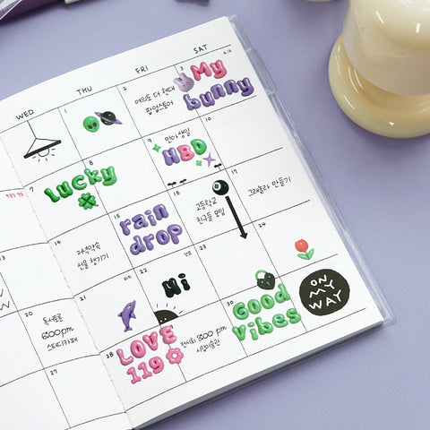 Ballong Bokstav-Klistremerker