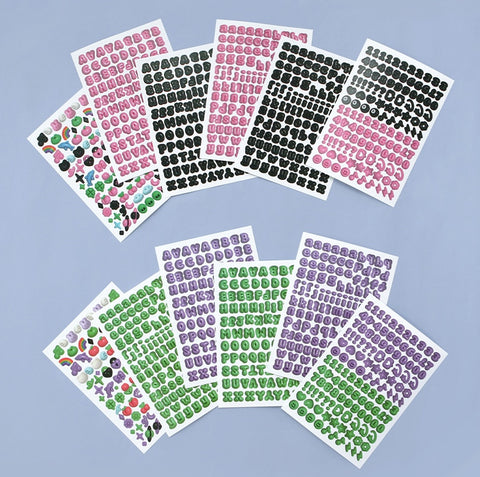 Ballong Bokstav-Klistremerker