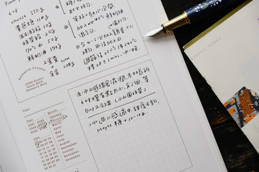 "Research Notes" - A5 Notatbok