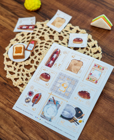 Foiled Stamp Stickers - Sweet Hours