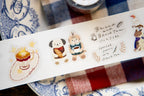 Kiss-Cut PET Sticker Roll — "Tea Room"