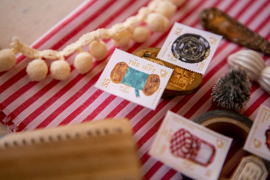 Foiled Stamp Stickers - The Gift