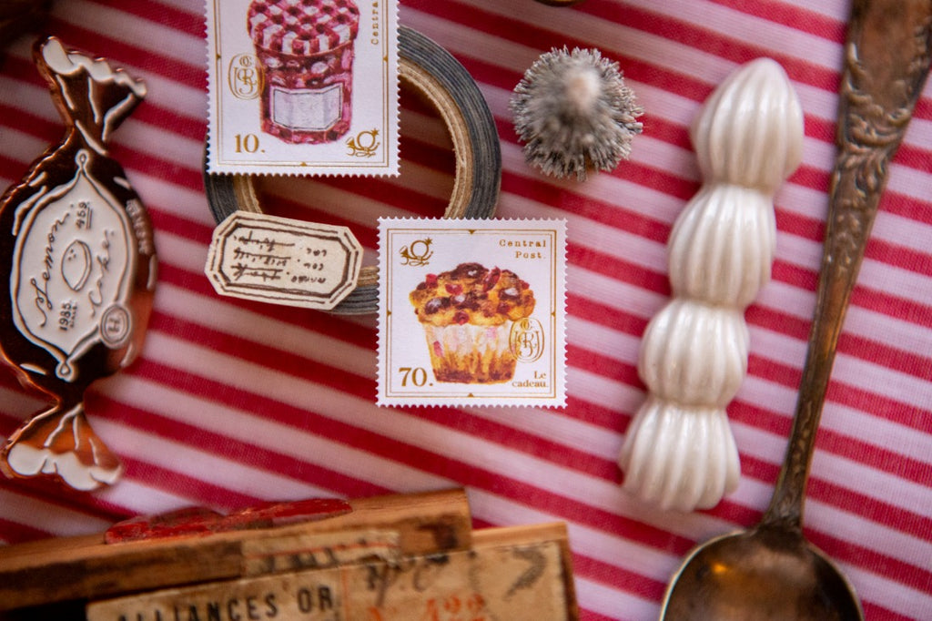 Foiled Stamp Stickers - The Gift