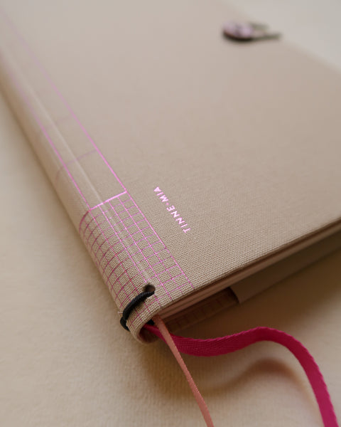 Linen Button Journal — Traveler's Notebook Style