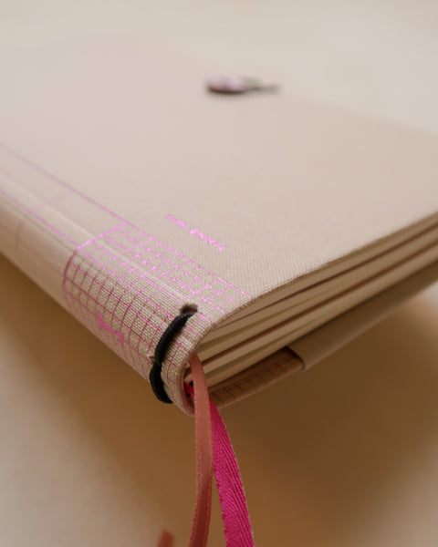 Linen Button Journal — Traveler's Notebook Style