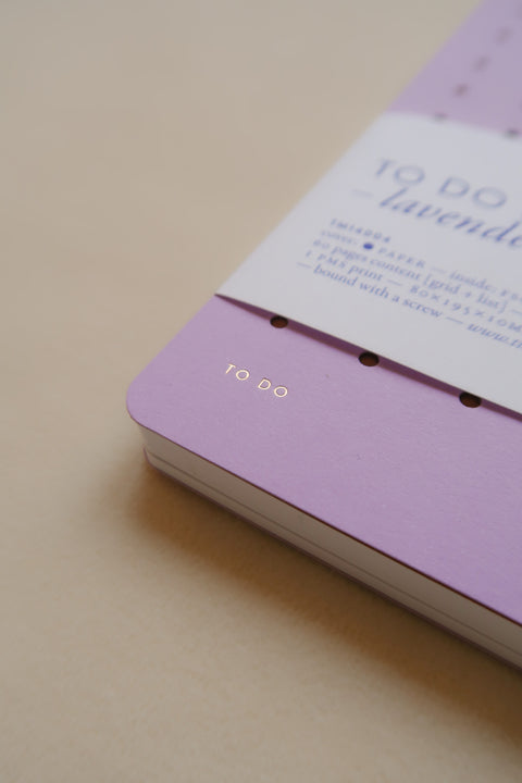 To Do List Memo Pad — Lavender