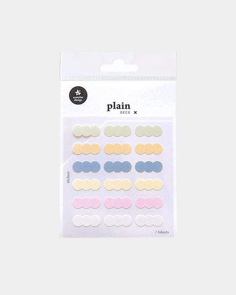 Triple Dot Plain Deco Stickers