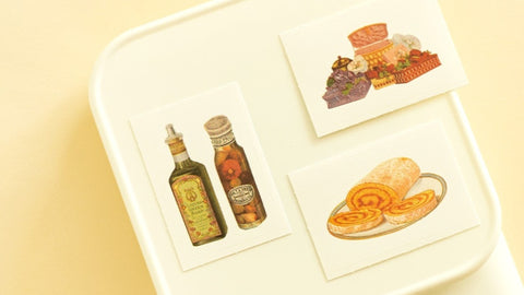 Boks med klistremerker — Vintage Objekter