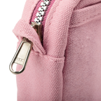 Soolla Studio Pouch in Desert Rose — pink stationery pouch styled with supplies