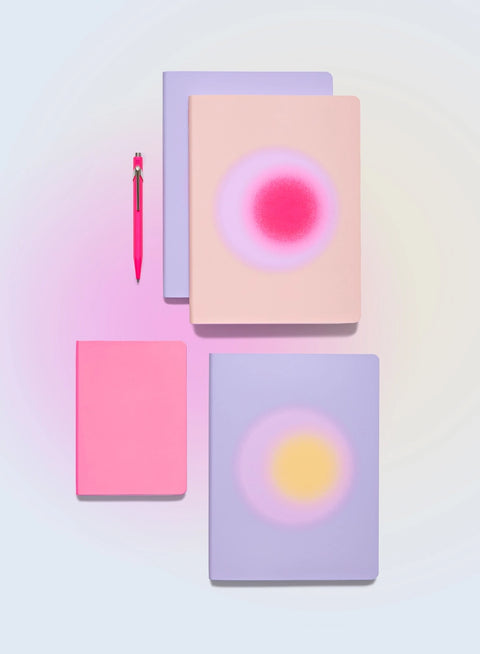 Leather Bullet Journal — Pink Aura A5+