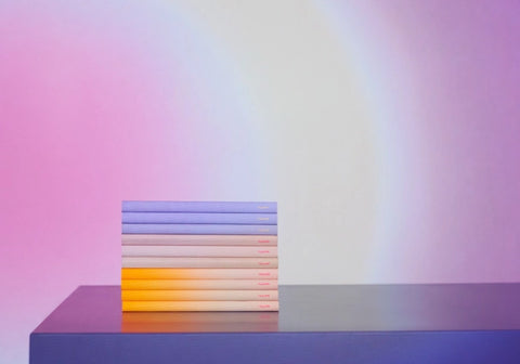 Leather Bullet Journal — Pink Aura A5+