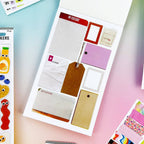Mix & Match junk journal sticker book by Pipsticks — sticker pages detail 3