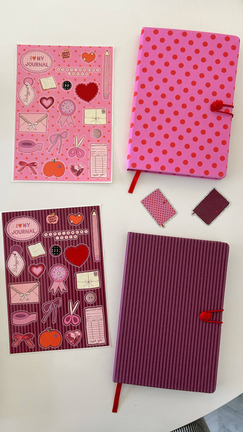 Junk Journal — Retro 🍎 Button