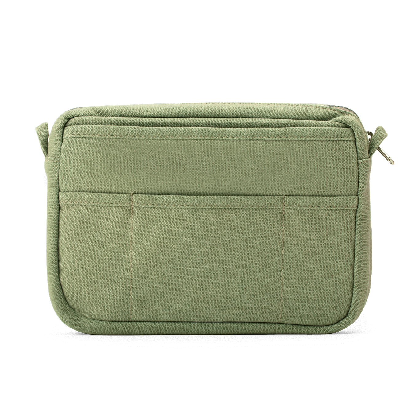 Soolla Studio Pouch in Ganja Green — green canvas pouch fits an A5 notebook