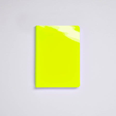 Glossy Bullet Journal — Neon Yellow A6