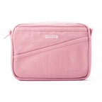 Soolla Studio Pouch in Desert Rose, a pink heavyweight duck canvas pouch with 20 interior pockets