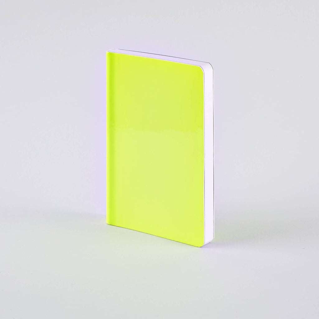 Glossy Bullet Journal — Neon Yellow A6