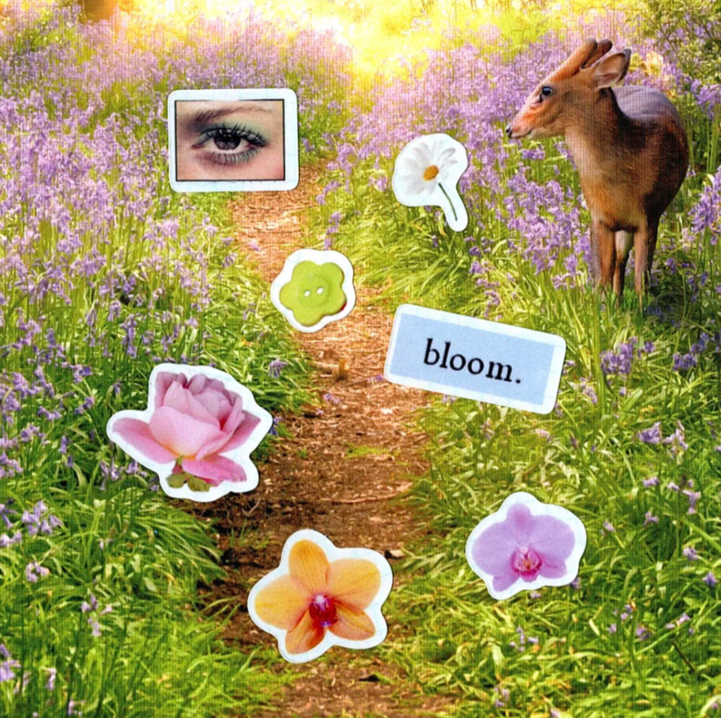 Haricot Vert Bloom Sticker Sheet with flower and garden-inspired Picto Charm designs for seasonal journaling and scrapbooking