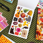 Cosy Season junk journal sticker book by Pipsticks — sticker pages detail 1